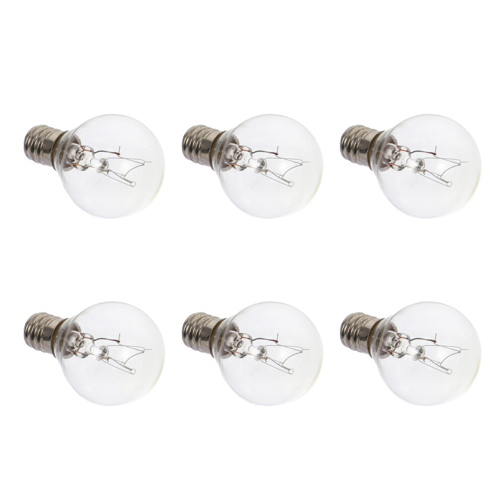 6Pcs Wax Melt Light Bulb Replacement Wax Warmer Bulbs 40 Watt Candle
