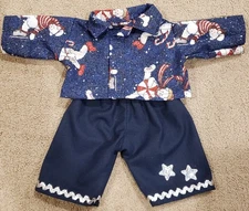 16" Boy's Boy Boys Cabbage Patch Doll Outfit Top Shirt Pants Set Polar Bears