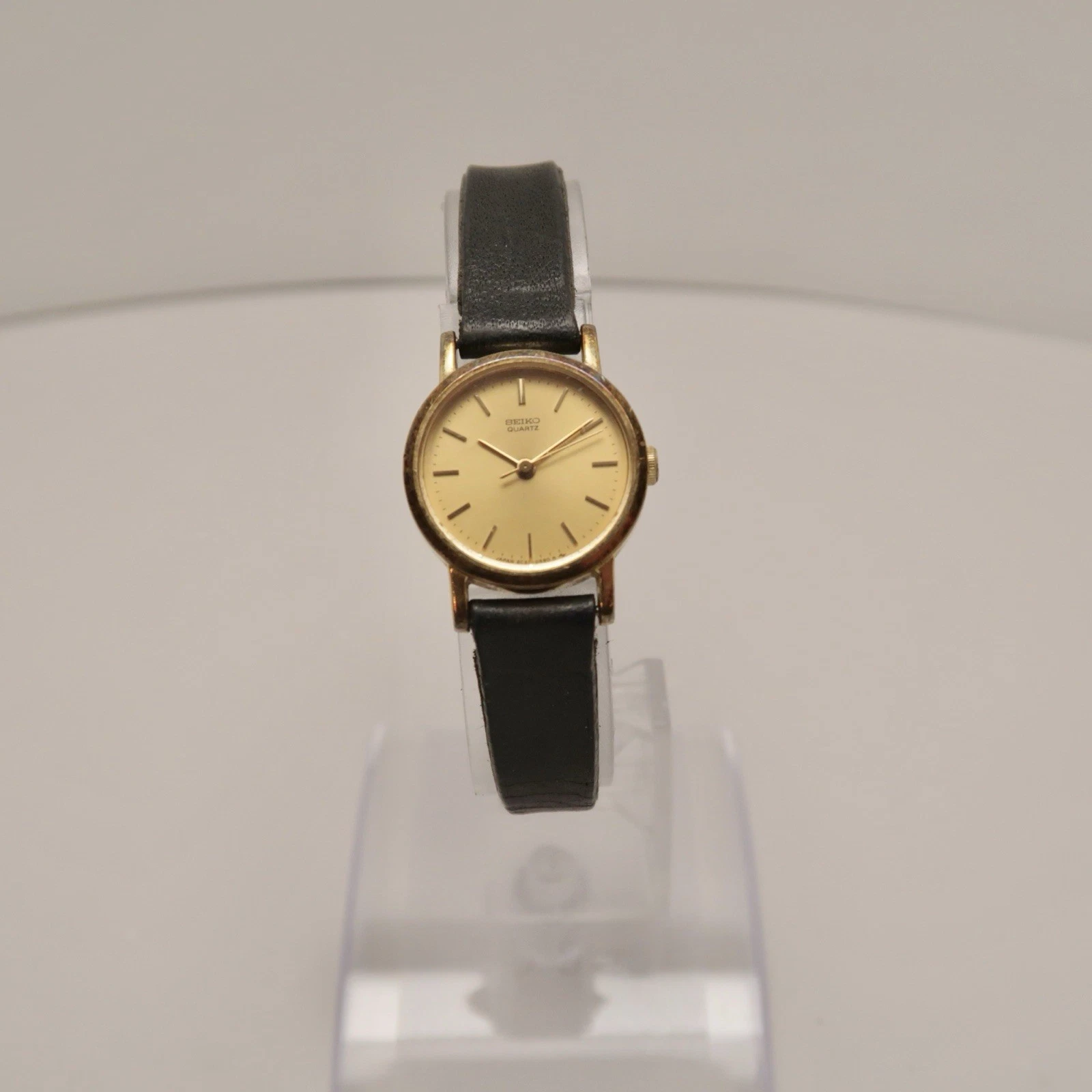 SEIKO 2C21-0130 Gold Tone Analog Quartz Women Vintage Watch W133 *WORKING