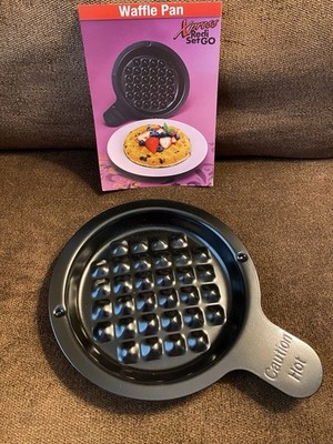 GT Xpress Redi Set Go Waffle PAN Bonus Insert Grill Replacement W/ Menu Card