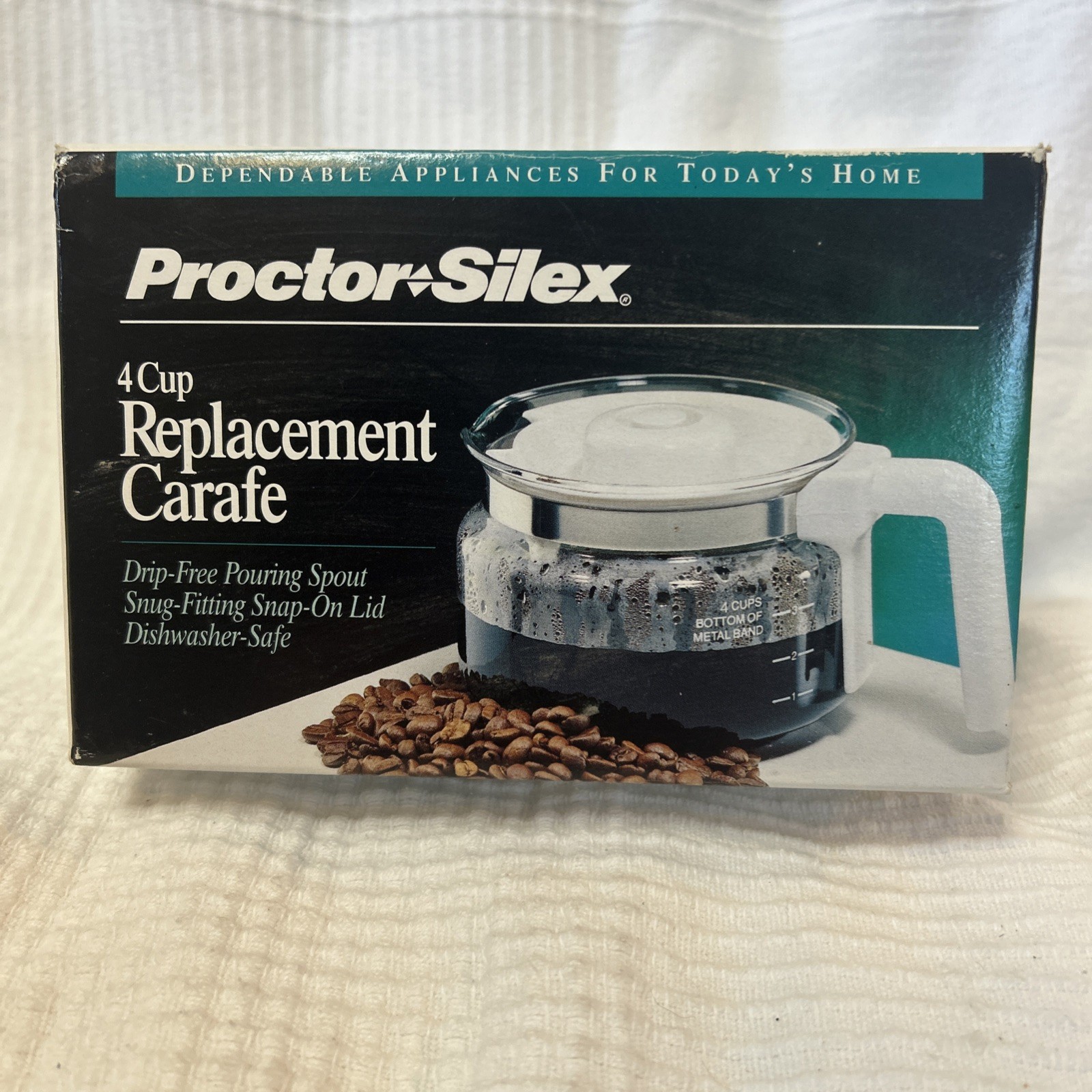 Proctor Silex 4 Cup Replacement Carafe A9804 Coffee Pot New Unopened