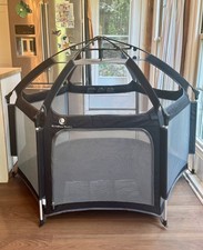 California Beach Co. Pop N Go Playpen w/ Canopy, Padded Mat, Carry Bag Stakes
