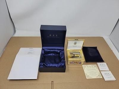 HALCYON DAYS QUEEN ELIZABETH II LIMITED ED #12/63 REIGN YEAR 2015 MUSIC BOX