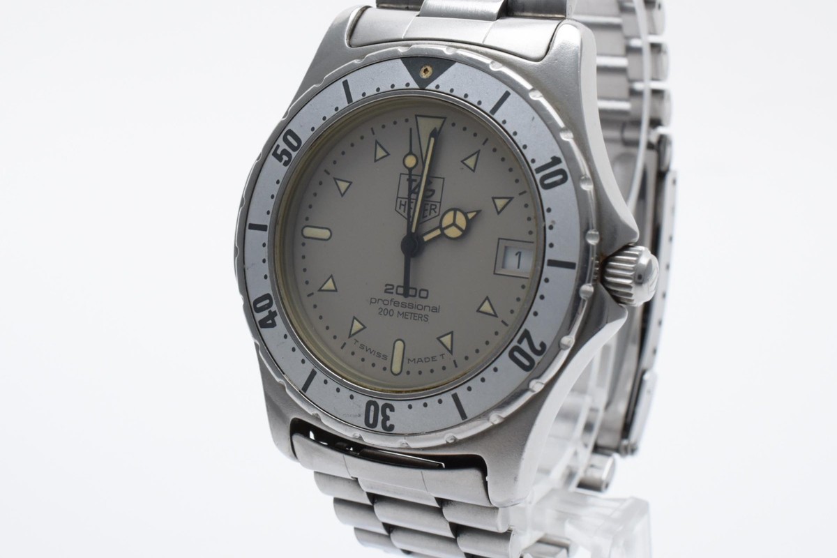 Near Mint] Tag Heuer Professional 972.006 Silver Dial Date