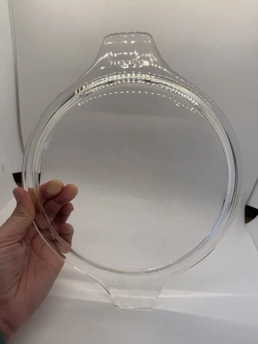 Pyrex 475-C 2 Clear Glass Lid for Casserole Dish Vintage Replacement Cover USA