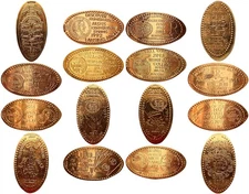 Numanistic Convention Souvenir Elongates ~ 16pc Collection of elongated pennies