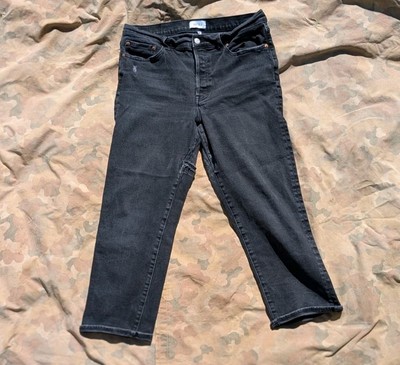 Pistola Dark Grey Sz 32 Straight Leg Denim Jeans After Purchase Repairs Made