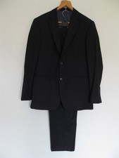 M & S PURE NEW WOOL GENTS NAVY BLUE SUIT