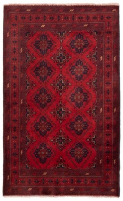Traditional Hand-Knotted Geometric Area Rug 4'0'' x 6'5'' Oriental Wool Carpet