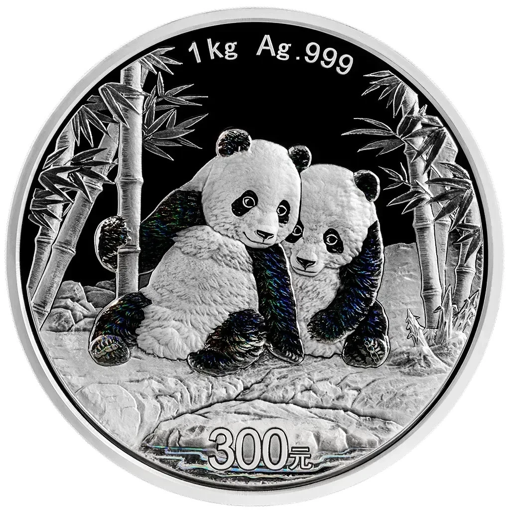 Silbermünze 1kg China Panda 2026 - im Etui - Polierte Platte