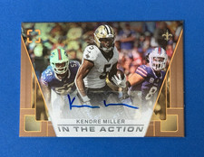 Kendre Miller 2025 Panini Photogenic In The Action Bronze Auto Saints