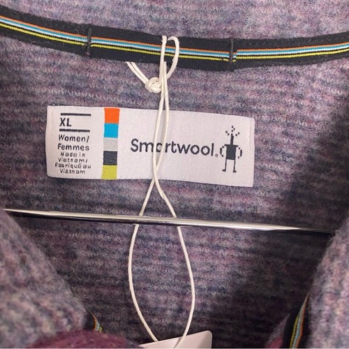 Smartwool Merino Wool Hudson Trail Fleece Full Zip Purple Aztec XL Fairisle - Picture 2 of 4