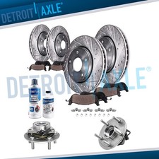Front Rear Drilled Brake Rotors Ceramic Pads Kit For 2012 - 2018 Ram 1500 5 Lug