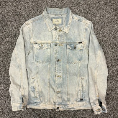 Pull&Bear Light Wash Denim Jean Jacket, Size XL