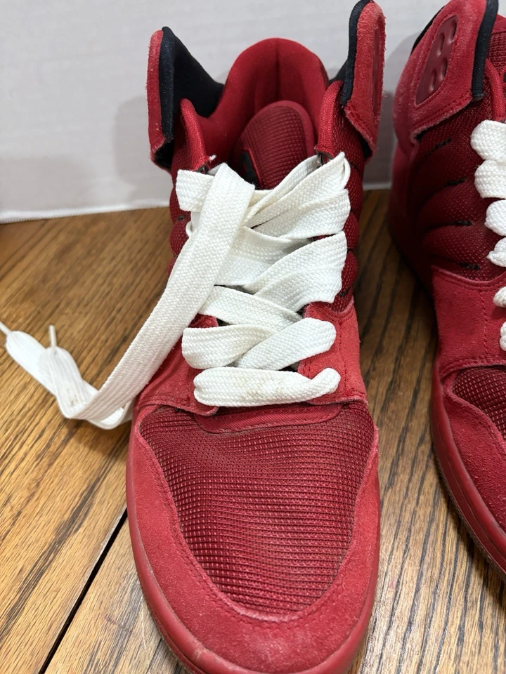 Nike Air Jordan 1 Flight 4 Men’s 10.5 Premium Red Sneakers 838818-600 - Image 3 of 4