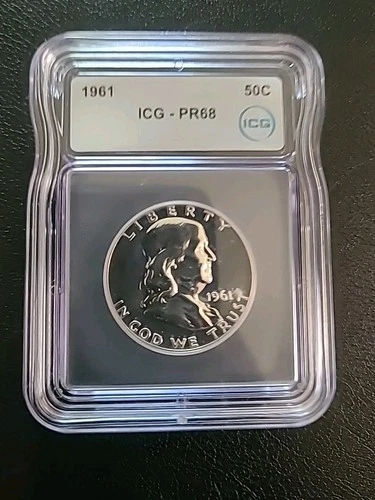 1961 PR68 50C ICG 90% SILVER