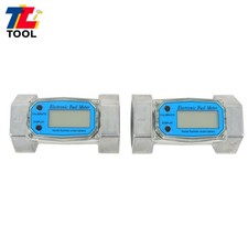 2Pack 2" Digital Turbine Flow Meter For Diesel Kerosene Gasoline 15.8-132 GPM