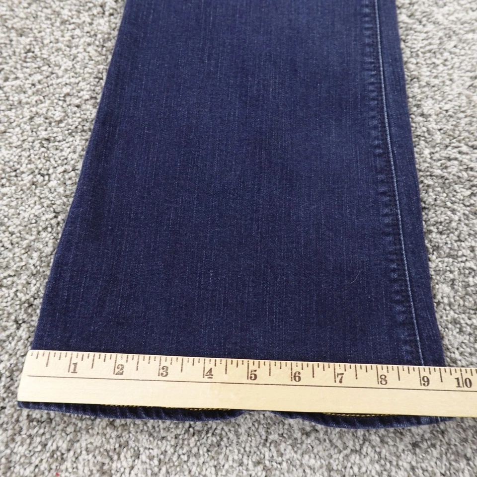 American Eagle Jeans Womens 14 Dark Blue Denim Low Rise Artist Flare Stretch - Image 2 of 4
