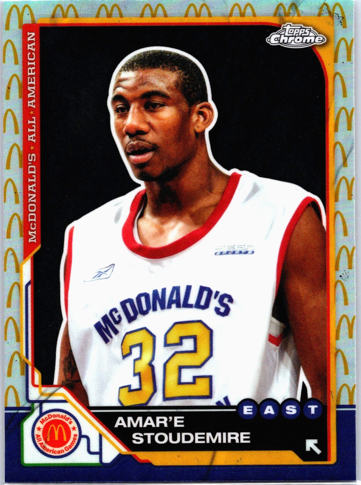 Amar'e Stoudemire 2025 Topps Chrome McDonald's All American Logo Refractor #82