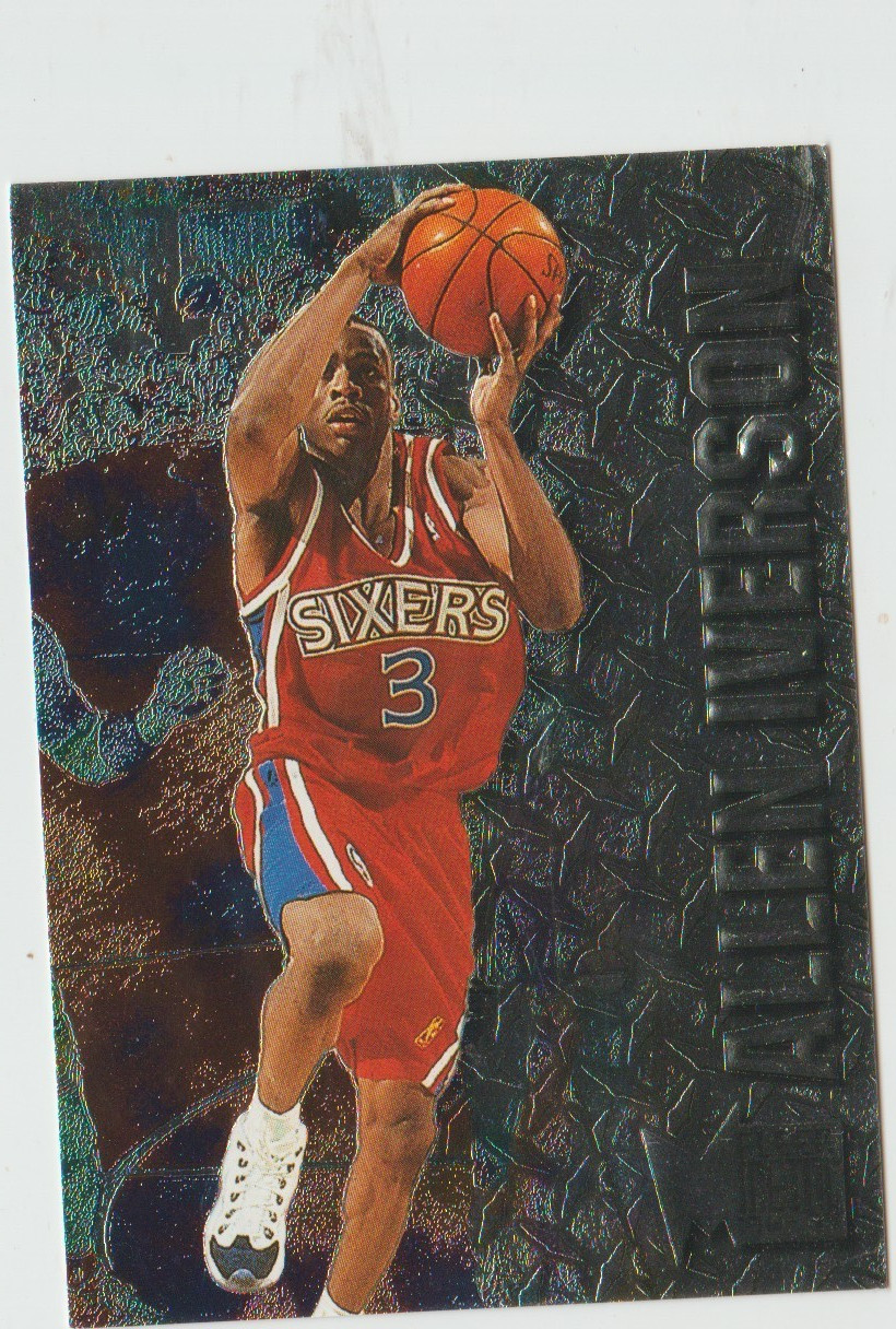 Allen Iverson 1996/97 Fleer Metal Rookie Card # 201