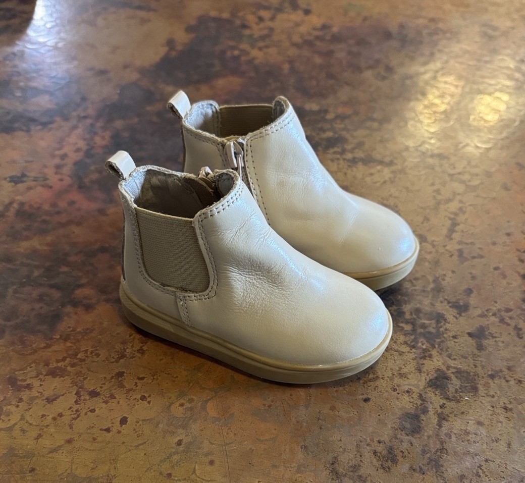 Consciously Baby Toddler Leather Chelsea Boots