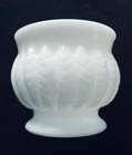 Vintage Randall Milk Glass -White Planter Bowl -Wheat Pattern -4 inches Tall