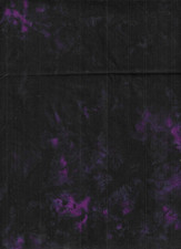 DEEP PURPLE Quality Batik Fabric 100 Cotton Multi-Color ,ONE YARD.