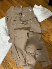 Lot of 3 Jogger pants fashion Classic school uniform khaki boys size XS 18