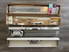 (2) Silver Reed Model SK-301 & (1964) SR-301  Instamatic Knitting Machines Japan