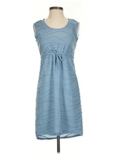 Simply Vera Vera Wang Women Blue Casual Dress XS