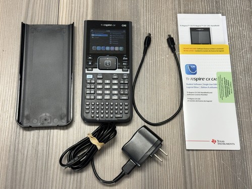 Texas Instruments Ti-nspire CX CAS Graphing Calculator + NEW BATTERY & Software