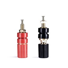 BOCEUC Gold-Plated 4mm Banana Plug Speaker 2.5mm wire , banana plug