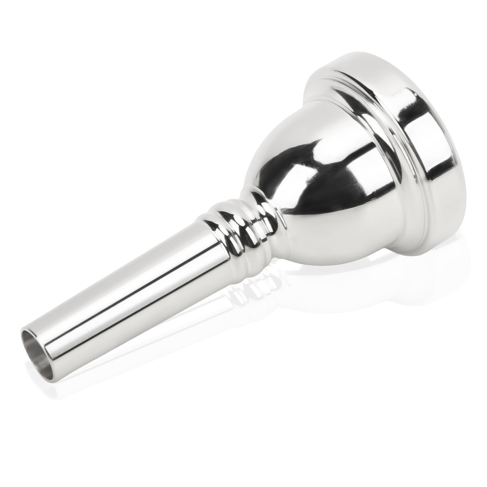 Silver Tenor Trombone Mouthpiece, Durable Brass Instrument Part 6 1/2AL