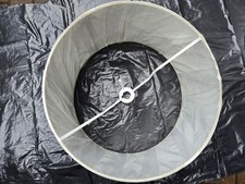 RRP £55 John Lewis Gemma Silk Tapered Lampshade, Oyster, Dia.45cm