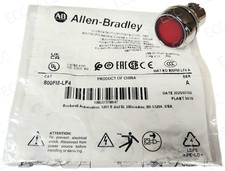 New Allen Bradley 800FM-LF4 * Red Illuminated Flush Push Button