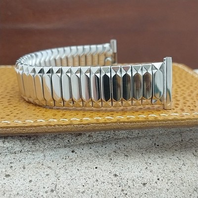 19mm 18mm 16mm Classic 1953 White Gold Filled Speidel Unused intage Watch Band