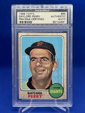 Gaylord Perry 1968 Topps Psa Authentic Auto 