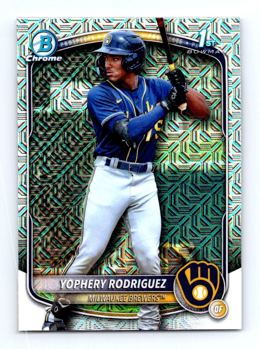 #BCP-36 2025 Bowman Chrome Mojo Yophery Rodriguez Brewers