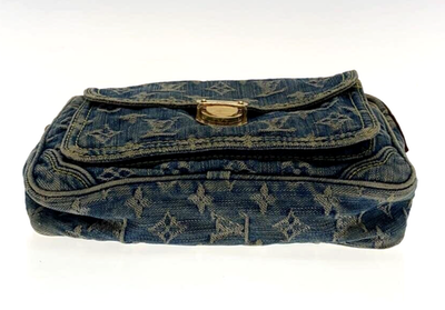 LOUIS VUITTON Bum Bag M95347 Blue Monogram Denim Fanny Pack Pouch