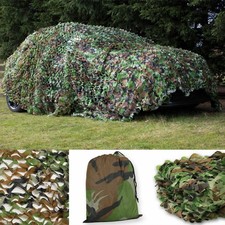 Camouflage Netting Camo Mesh Tarp for Sunshade Camping Military Decor 7–33ft