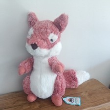 Jellycat Ambrosie Fox Sitting Red Mottled Fox Plush Woodland New with Tags 