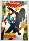 Amazing Spider-Man 86 Black Widow Black Costume Marvel Comics Silver Age FN