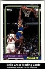 1992-93 Topps LaPhonso Ellis #319 Denver Nuggets Rookie NBA 