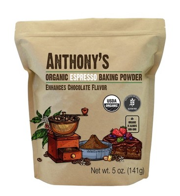 Anthony's Organic Espresso Baking Powder, 5 oz, Gluten 5 Ounce (Pack of 1)
