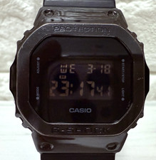 Casio G-SHOCK GM-5600B-1JF Black Metal Bezel - Time Set Working Good 3229
