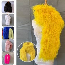 New Women Faux Mongolian Fur Scarf Winter Party Evening Fashion Chic Wrap Shawl 