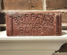 Antique Brick Reclaimed VTG Old Buffalo Block THICK BOY Paver Gift Idea!