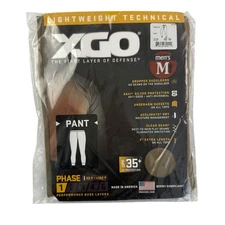 NEW XGO Phase 1 Lightweight Performance Baselayer Pants Medium Tan 1G12V