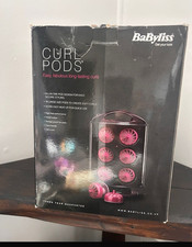 BaByliss Curl Pods Large Electric Hair Rollers Set Ultra-Fast Heat Up Pink/Black