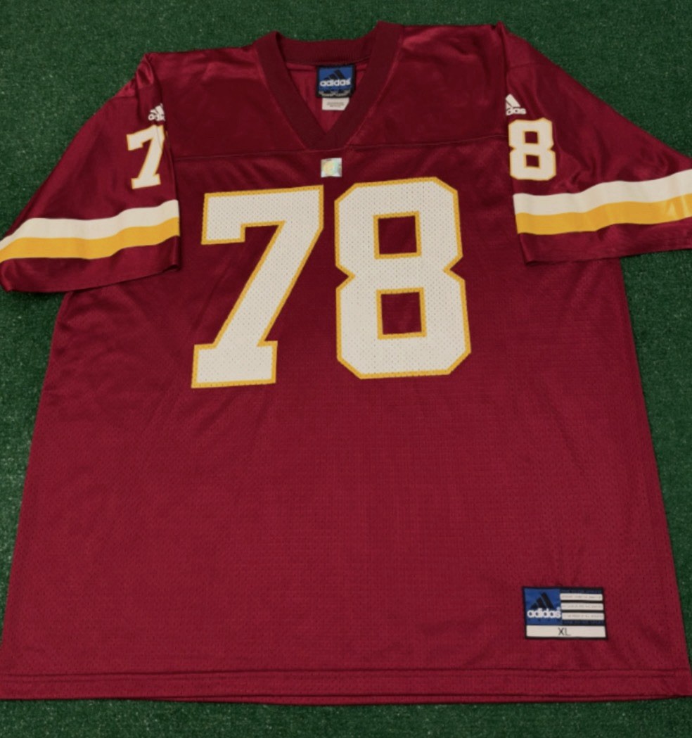 Vintage Washington Redskins Bruce Smith #78 NFL Football Jersey Adidas Mens XL